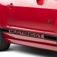 Black Rocker Stripes w/ Mustang GT Lettering (05-14 All)