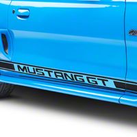 Black Rocker Stripes w/ Mustang GT Lettering (94-04 All)