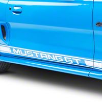 White Rocker Stripes w/ Mustang GT Lettering (94-04 All)