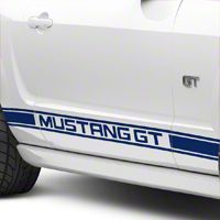 Blue Rocker Stripes w/ Mustang GT Lettering (05-14 All)
