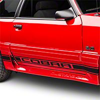 Black Rocker Stripes w/ Cobra Lettering (79-93 All)