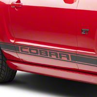 Matte Black Rocker Stripes w/ Cobra Lettering (05-14 All)