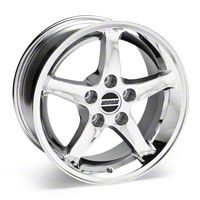 Chrome 1995 Style Cobra R Wheel - 16x8 (87-93 5 Lug Conversion) - AmericanMuscle Wheels 28064
