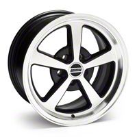 Black Machined Deep Dish Mach 1 Wheel - 17x9 (94-04 All)