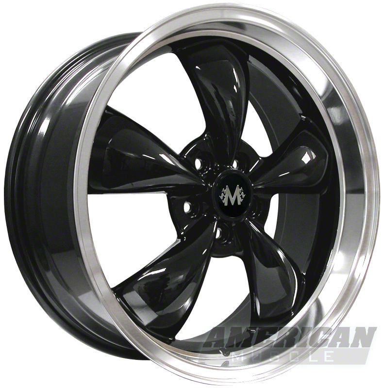 Black Deep Dish Bullitt Wheel - 2005+ (2x 20x8.5 & 2x 20x10)