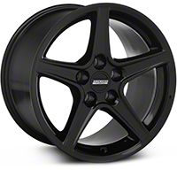 Black Saleen Style Wheel 17x10.5 (94-04 All) - AmericanMuscle Wheels 28385