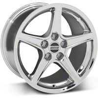 Chrome Saleen Style Wheel 17x10.5 (94-04 All) - AmericanMuscle Wheels 28386