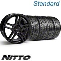 Black GT500 Wheel & NITTO Tire Kit - 18x9 (10-12)