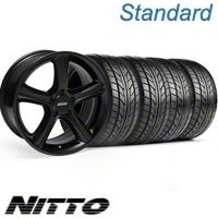 Black GT Premium Wheel & NITTO Tire Kit - 18x9 (10-12)