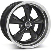 Staggered Black Bullitt Wheel & NITTO Tire Kit - 18x9/10 (10-12)