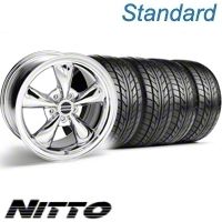 Chrome Bullitt Wheel & NITTO Tire Kit - 17x9 (10-12)