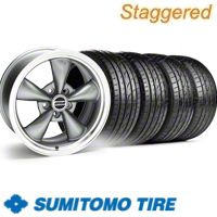 Staggered Anthracite Bullitt Wheel & Sumitomo Tire Kit - 20x8.5/10 (10-12)
