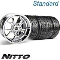 Chrome GT4 Wheel & NITTO Tire Kit - 18x9 (10-12)
