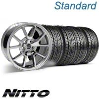 Chrome FR500 Style Wheel & NITTO Tire Kit - 18x9 (10-12)
