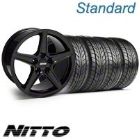 Black Saleen Wheel & NITTO Tire Kit - 18x9 (10-12)