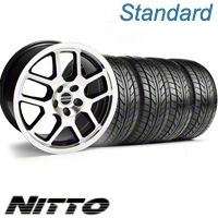 Black Machined 2007 Style GT500 Wheel & NITTO Tire Kit - 18x9.5 (10-12)