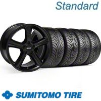 Black GT Premium Wheel & Sumitomo Tire Kit - 18x9 (11-12)