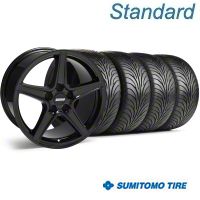 Black Saleen Style Wheel & Sumitomo Tire Kit - 18x9 (99-04)