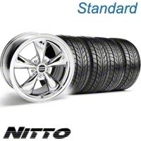 Chrome Bullitt Wheel & NITTO Tire Kit - 20x8.5 (10-12)