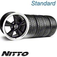 Black Bullitt Wheel & NITTO Tire Kit - 20x8.5 (10-12)