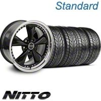 Black Bullitt Motorsport Wheel & NITTO Tire Kit - 20x8.5 (10-12)