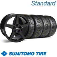 Black Saleen Wheel & Sumitomo Tire Kit - 18x9 (11-12)