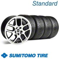 Black Machined 2007 Style GT500 Wheel & Sumitomo Tire Kit - 18x9.5 (11-12)