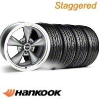 Staggered Anthracite Bullitt Wheel & Hankook Tire Kit - 18x9/10 (10-12)