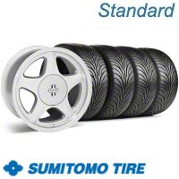 Argent Silver Pony R Wheel & Sumitomo Tire Kit - 17x9 (87-93; Excludes 93 Cobra)