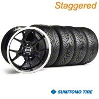 Staggered Black GT4 Wheel & Sumitomo Tire Kit - 18x9/10 (94-98 All)