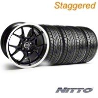 Staggered Black GT4 Wheel & NITTO Tire Kit - 18x9/10 (94-98 All)