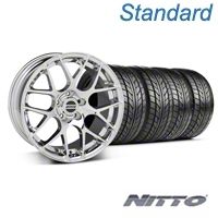 Chrome AMR Wheel & Nitto Tire Kit - 18x8 (99-04 All)