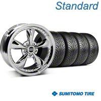 Chrome Bullitt Motorsport Wheel & Sumitomo Tire Kit - 18x9 (94-98 All) - AmericanMuscle Wheels KIT10113||63005