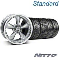 Anthracite Bullitt Motorsport Wheel & NITTO Tire Kit - 18x9 (99-04 All) - AmericanMuscle Wheels KIT10117||76013
