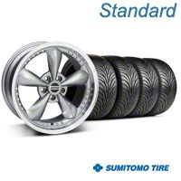 Anthracite Bullitt Motorsport Wheel & Sumitomo Tire Kit - 18x9 (94-98 All) - AmericanMuscle Wheels KIT10117||63005