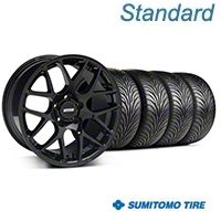 Black AMR Wheel & Sumitomo Tire Kit - 18x9 (05-14 All) - AmericanMuscle Wheels KIT||33782||63008