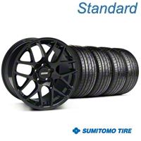 Black AMR Wheel & Sumitomo Tire Kit - 19x8.5 (99-04 All) - AmericanMuscle Wheels KIT||33783||63035