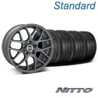 Charcoal AMR Wheel & NITTO Invo Tire Kit - 19x8.5 (05-14 All) - AmericanMuscle Wheels KIT28336||79520
