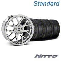 Chrome AMR Wheel & NITTO Invo Tire Kit - 19x8.5 (05-13 All)