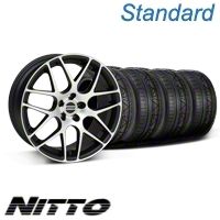 Matte Black Machined AMR Wheel & NITTO Invo Tire Kit - 19x8.5 (05-13 All)
