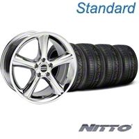 Chrome Style GT Premium Wheel & NITTO Invo Tire Kit - 19x8.5 (05-14 All) - AmericanMuscle Wheels KIT28231||79520