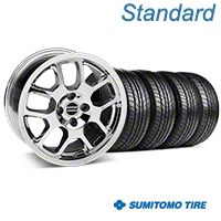 Chrome 2007 Style GT500 Wheel & Sumitomo All Season Tire Kit- 17x9 (87-93; Excludes 93 Cobra) - AmericanMuscle Wheels KIT||28041||63033