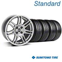 Anthracite 10th Anniversary Cobra Style Wheel & Sumitomo All Season Tire Kit- 17x9 (87-93; Excludes 93 Cobra) - AmericanMuscle Wheels KIT||32019||63033