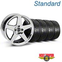Chrome 2003 Style Cobra Wheel & Mickey Thompson Tire- 17x9 (87-93; Excludes 93 Cobra) - AmericanMuscle Wheels KIT||28058||79531