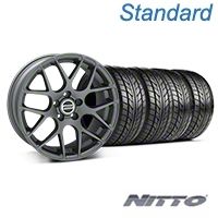 Charcoal AMR Wheel & NITTO Tire Kit - 18x8 (05-14 All) - AmericanMuscle Wheels KIT||28327||76031