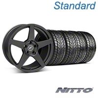 Matte Black Forgestar CF5 Monoblock Wheel & NITTO Tire Kit - 18x9 (05-14 All)