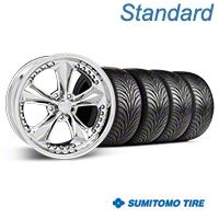 Chrome Foose Nitrous Wheel & Sumitomo Tire Kit - 18x9 (05-14 GT, V6) - Foose KIT||32815||63008