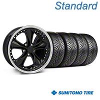 Black Foose Nitrous Wheel & Sumitomo Tire Kit - 18x9 (05-14 GT, V6) - Foose KIT||32817||63008