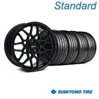 Gloss Black 2013 GT500 Style Wheel & Sumitomo Tire Kit - 19x8.5 (05-14 GT, V6)