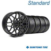 Charcoal 2013 GT500 Style Wheel & Sumitomo Tire Kit - 19x8.5 (05-14 GT, V6)